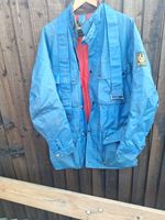 Vintage Belstaff Trialmaster XL500 Motorcycle Jacket blue MED condition poor