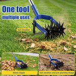 Cultivator Rotary Hand Soil Scarifier Cultivator Heavy Duty Gardening Farming