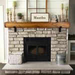 Reclaimed Wooden Mantle Beam 19.5cm X 9.5cm | Handmade Solid Wood Pine Timber!