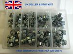 NUT & BOLT HOSE CLIP KIT 100 pcs FUEL PIPE CLIPS , 10 sizes. UK SELLER Great buy