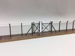 LASER CUT CHAIN LINK SECURITY FENCE & GATES OO SCALE 1:76 MODEL RAILWAY LX007-OO