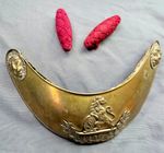 antique Belgian Military Gorget Lion Crest Maurice Journez Brussel