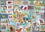 Flags 100 all different stamps collection     30/11/25