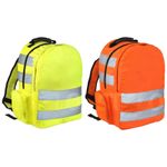 Hi Vis Viz Rucksack High Visibility Work Backpack Hiking Walking Sports Work Bag