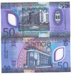 Samoa 50 tala Replacement Prefix ZZ 2025 New Polymer UNC B130az