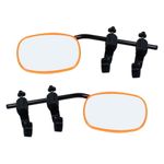 Leisurewize Neon Orange Rock Steady Caravan Trailer Towing Mirrors for Car PAIR