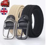 Woven Elastic Belt Casual Stretch Belt Outdoor Work Sports Men Women
