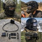 Tactical Goggles Defogger Anti-Fog Fan Kit Airsoft Motocross Ski Mask Shooting