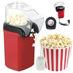 1200W Popcorn Maker Electric Hot Air Popcorn Machine Oil Free Healthy Popper