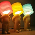 Creative lamp naughty boy shy man small night lamp home decoration