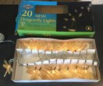 BNIB - Dragonfly String Lights Garden King String Lantern Outdoor 20 Gold Mesh