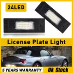 2 LED License Number Plate Light for BMW E81 E87 E63 E64 E85 E86 Z4 E89 Z Series