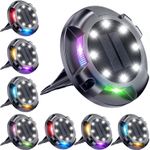 4/8X 12LED Solar Ground Lights Floor Decking Outdoor Garden Patio Lawn Path Lamp