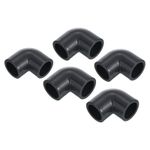 5Pcs UPVC Pipe Fitting Elbow 20mm Socket 90 Degree Adapter Connector Gray