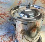 Antique Victorian / Edwardian Silver Plated Biscuit Box David & Sons Glasgow