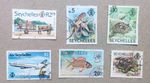 Seychelles 6 Used Stamps Rs0.50–Rs10 Wildlife, Tortoise, Aviation, Transport