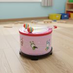 Cartoon Floor Drum Early Education Music Education Method Instrument Includes 2