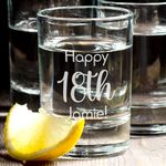 Personalised Happy Birthday Engraved 65ml Shot Glass