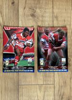 Wigan Warriors Rugby League Programme Bundle x2 - 1999 - Very Good Condition