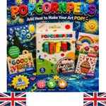 6Pcs Popcorn 3D Puffy Drawing Pens Heat Expand DIY Relief Art Markers