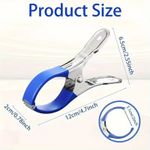 6/12PCS Stainless Steel Pool Cover Clips Heavy Duty Windproof Spring Clamp with