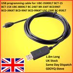 USB Programming Cable UNIDEN UBC3500XLT BCT15X BCT15 UBC800XLT USC230E + Others