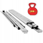 Drawer Slides Heavy Duty Full Extension 100kg  300mm-1200mm Ball Bearing Runners