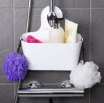 Croydex Hook Over Plastic Shower Caddy White PA120822