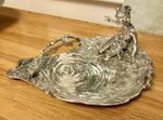 Antique Art Nouveau Secessionist Figural Dish Attributed Achille Gamba WMF Style