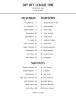 Stevenage vs Blackpool - A4 Teamsheet - 6/4/2026 - League One