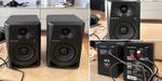 Pioneer DJ DM-40 Active 2-Way Studio Monitor Pair Black 4in RCA/3.5mm