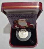 Gibraltar 2018 Father Christmas 50p Piedfort Silver Proof, 16 grams,  ONLY 1500