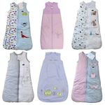 Baby Girl Boy Sleeping Bags 0.5 - 2.5 Tog Newborn - 3 Years Fairies Trains
