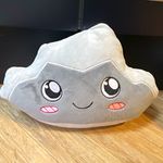 Grey White Cloud Plush Soft Toy Cushion Pillow with Smiling Face Small 15-35cm