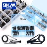 24-240pcs Fishing Rod Tip Repair Kit Stainless Steel Wear Resistant Ceramic Ring