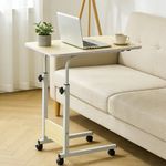 Portable Over Bed Table Hospital Overbed Height Adjustable Laptop Tray UK NEW