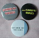 Guided By Voices (indie rock band) three 25mm button badges. Free UK postage!