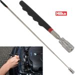 Hilka Telescopic Magnetic Pick Up Grabber Tool LED Work Light 32" Reach Grabber