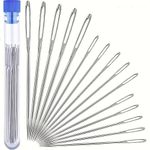 15Pcs Large Eye Sewing Needles Hand Sewing Set for Quilting Embroidery Crafts UK