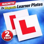 Magnetic Learner L Plates Strong Car Van UK Legal Driving Plates Pair X2