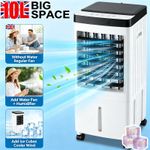 Portable Air Cooler 10L Evaporative Fan Humidifier Remote 3Speed Timer Ice Packs