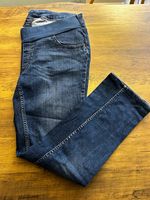 Seraphine Denim Dark Blue Maternity support Jeans with Bump Band size uk 18