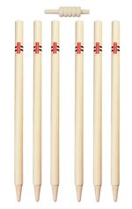 Gray Nicolls Club Match Quality Wooden Cricket Stumps & Bails - Free P&P