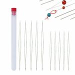 10PCS Big Eye Beading Needles Easy Threading Tool for Bracelet Jewelry Making UK