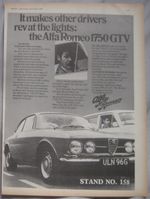 1968 Alfa Romeo 1750 GTV Original advert