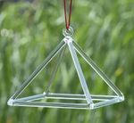 8 Inch Crystal Pyramid Wind Chime – Hanging Sound Healing Instrument