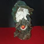 Clare Craft Pottery/ WIZARD WITH CRYSTAL BALL