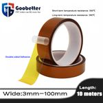 10M High Temp Heat Resistant Polyimide Tape Double-sided Adhesive Width 3~100 mm