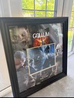Gollum Andy Serkis hand signed with COA Framed