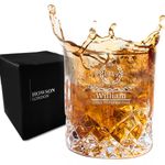 Personalised Engraved Men's Whiskey Glass DrinkingTumbler Birthday Wedding Gift